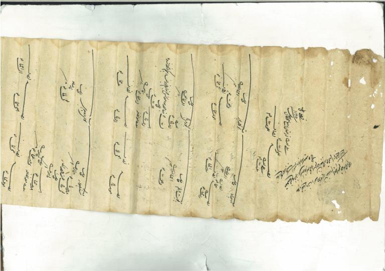 Under the Seal of Abdul Rahman Document dated 14th Rajal 1164 Fasli (8th June 1751)