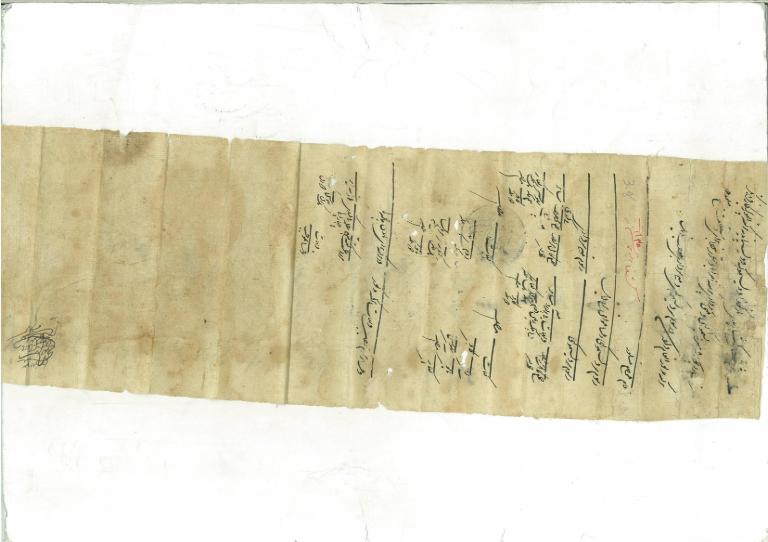Under the Seal of Alamger (Emperor Aurangazeb) Document dated 11th Safar 1098 Hijiri (27th December 1686) Julas 30