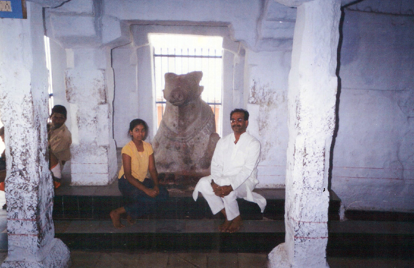 Anirudh and Aneesha at Alampur Temple