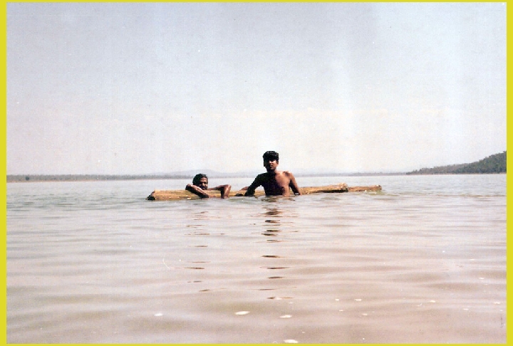 Anirudh and Nagesh at Ramappa Lake in 1985
