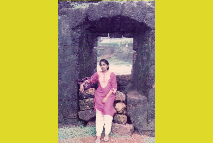 Shalini at Fort Aguada Resort at Goa in 1990