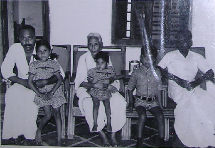 Ramachadramma and Mahaveer with his sons Chakridha & Daughter Mukunda