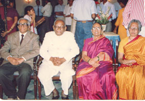 Rameshwer Reddy with Sister Pramela and Brother in-law Justice Pingle Jagan Mohan Reddy