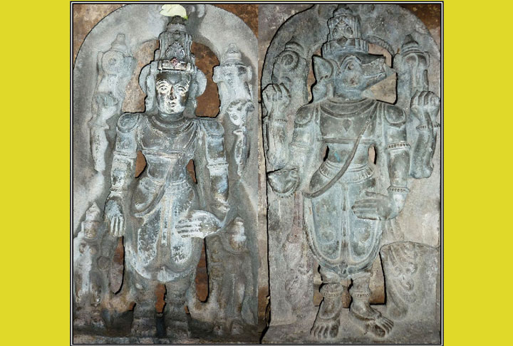 Lord Vishnu and Varaha statues